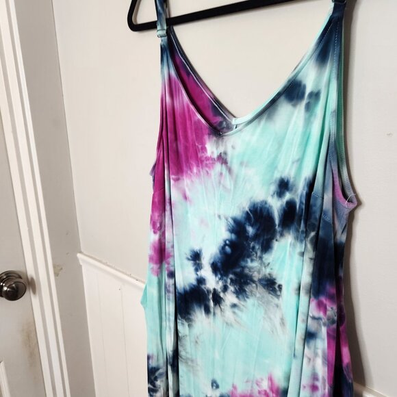 TORRID Comfy Boho Tie Dye Super Soft Culotte Jumpsuit - Picture 3 of 8